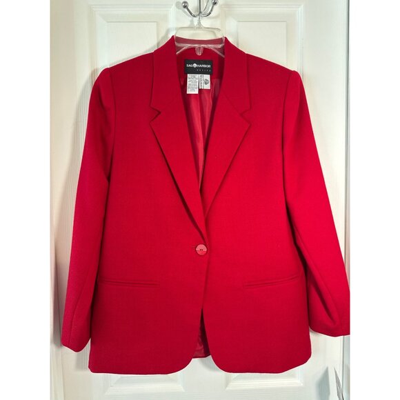 Vintage Sag Harbor Skirt and Blazer 2 Piece Suit NWT Defects Sz 8P - Picture 3 of 9